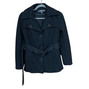 Kenneth Cole Reaction Women's Gray Peacoat Coat Size Small